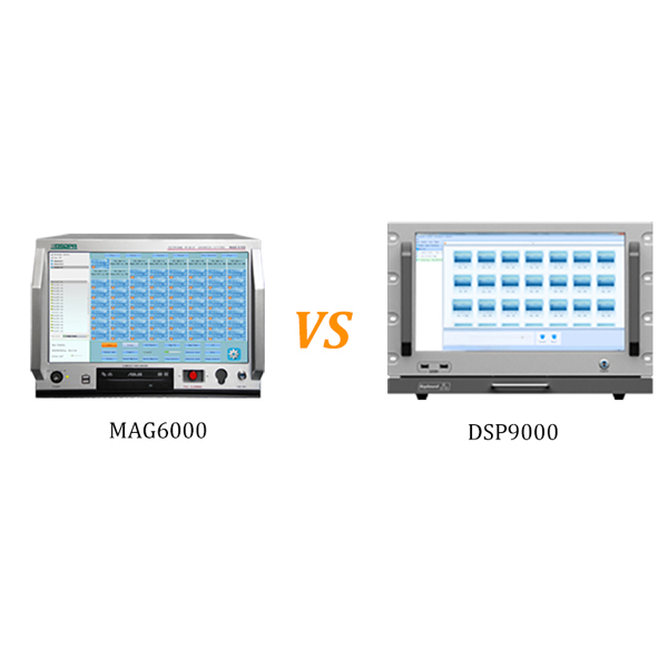 Comparações no sistema de PA de rede MAG6000 e no sistema de PA de rede DSP9000
