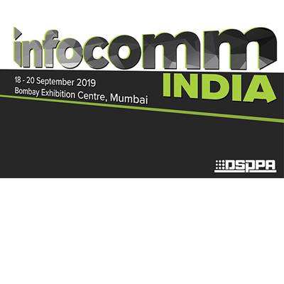 Convite para InfoComm Índia 2019 em 18-20 setembro, 2019