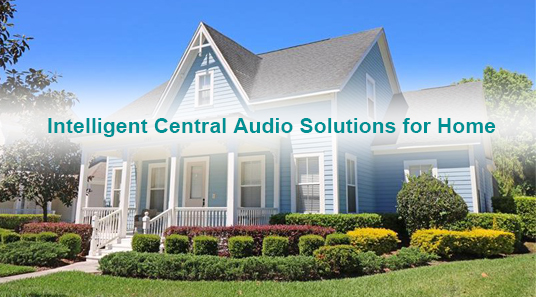 Soluções de áudio central inteligente para casa