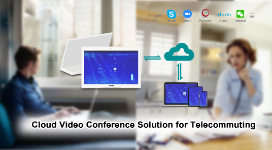 Solução de conferência de vídeo em nuvem para teletrabalho