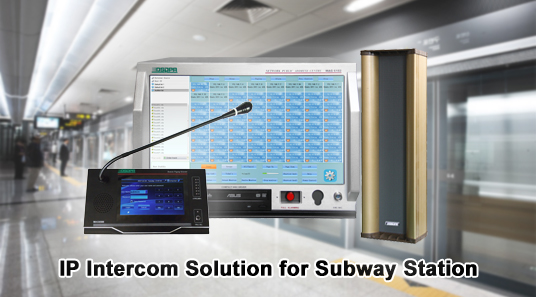 MAG6000 solução de intercomunicação IP para a estação de metro