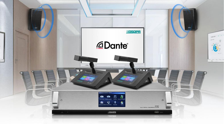 Sistema de conferência D7201 Full Digital Dante