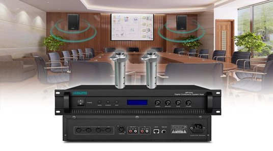 Sistema de conferência digital D6115 (microfones pop-up e método de conexão)