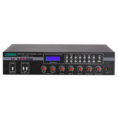 MP9012 5 Mic & 2 AUX Mixer Amplifier com USB e FM