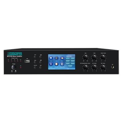 MP2765 650W 6 Zonas Amplificador Mixer com Timer & USB & Tuner & Bluetooth