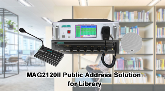 MAG2120II Solução de endereço público para biblioteca