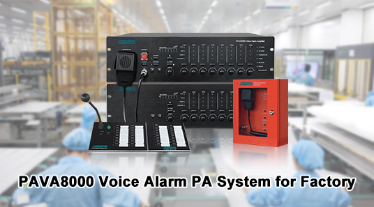 PAVA8000 Sistema de alarme de voz PA para a fábrica