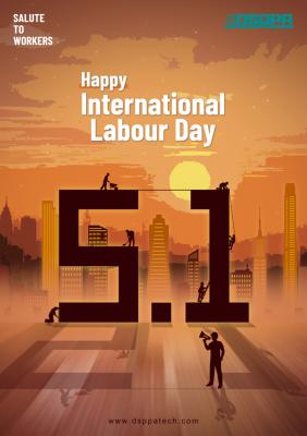 Aviso de feriado do Dia Internacional dos Trabalhadores