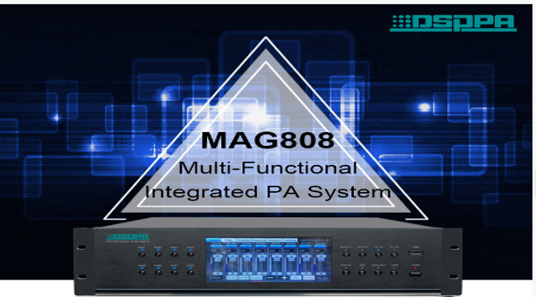 MAG808 Sistema de Matriz de Áudio Digital para Ginásio
