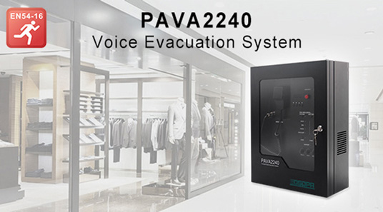 PAVA2240 Sistema de Evacuação de Voz para Loja de Roupas