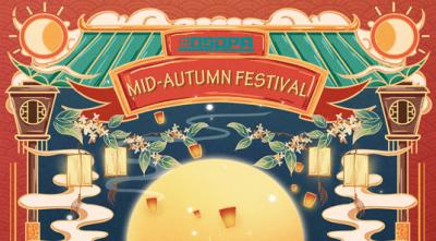 Aviso de feriado do Festival do Meio Outono