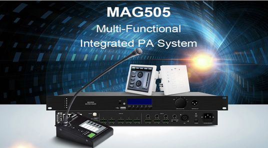 Matriz de áudio digital MAG505 Sistema PA