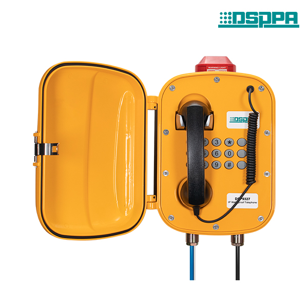 DSP9327W IP À Prova D' Água Som & Luz Alarme Telefone Montado Na Parede