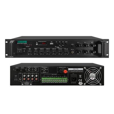MP210U 60W-350W 6 Zonas Amplificador de paginação com USB/ SD/ FM/ Bluetooth