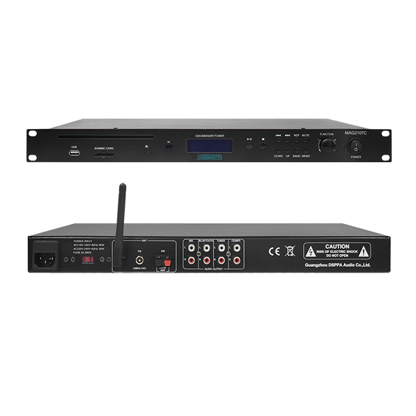 MAG2107C Multi-canal Media Player com CD/USB/FM/Bluetooth 1U