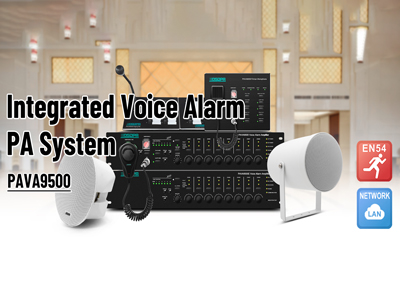 PAVA9500 Sistema de alarme de voz PA integrado