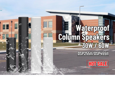 Alto-falantes de coluna à prova d'água DSP255II/DSP455II 30W/60W