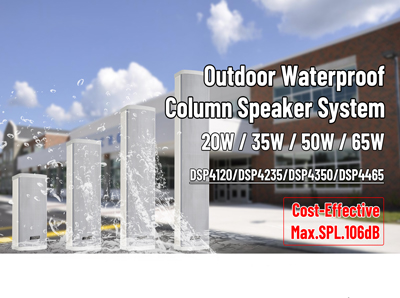 Sistema de alto-falante de coluna impermeável ao ar livre 20W/35W/50W/65W