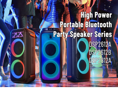 Alto-falante portátil Bluetooth de alta potência série DSP2612A/DSP2612B/DSP2812A