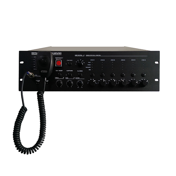 PAVA6240 Amplificador Evacuação 6 Zonas de voz